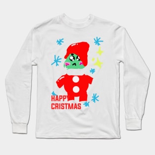 happy cristmas art Long Sleeve T-Shirt